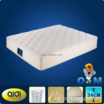 spinal comfort 5-zone pocket spring with euro top memory mattress